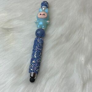 Blue Glitter Stylus Pen for Kids